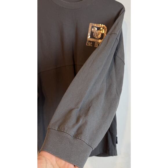 Walt Disney World Size Medium Briar Rose Gold Sequin Pink Gray Spirit Jersey - Picture 5 of 8